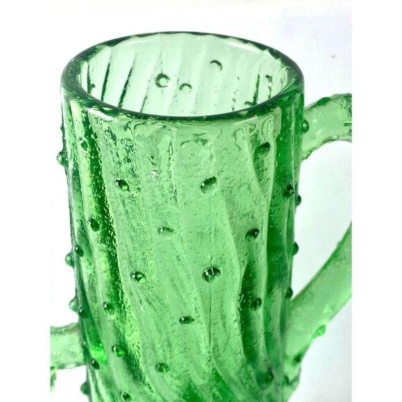 Northwood Glass Mold Green Glass Stump Creamer LG Wright Tree Trunk Pump - Picture 7 of 7